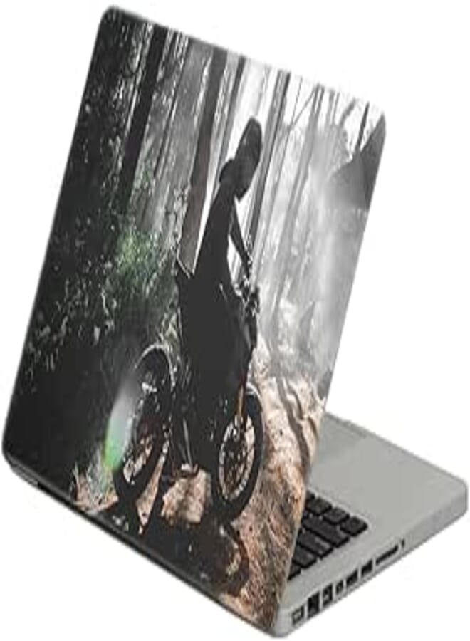 TAT Stains Liquid Texture Printed Laptop Sticker Multicolour-15.6 inch-1063